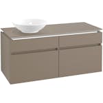 Tvättställsskåp Villeroy & Boch Legato 1200 med 4 Lådor för Ocentrerat Ytmonterat Tvättställ