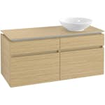 Tvättställsskåp Villeroy & Boch Legato 1200 med 4 Lådor för Ocentrerat Ytmonterat Tvättställ