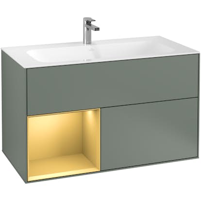 Tvättställsskåp Villeroy & Boch Finion med 2 Lådor och Hylla för Inbyggt Tvättställ