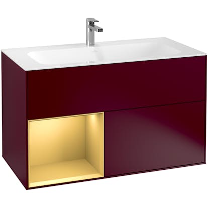 Tvättställsskåp Villeroy & Boch Finion med 2 Lådor och Hylla för Inbyggt Tvättställ