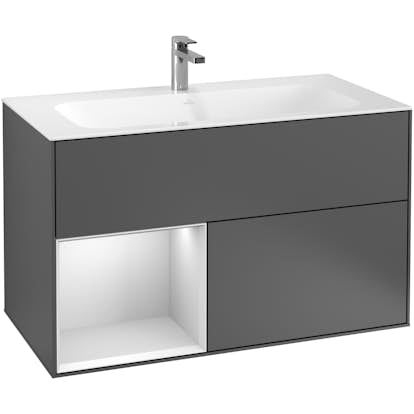 Tvättställsskåp Villeroy & Boch Finion med 2 Lådor och Hylla för Inbyggt Tvättställ