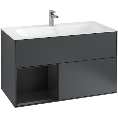 Tvättställsskåp Villeroy & Boch Finion med 2 Lådor och Hylla för Inbyggt Tvättställ