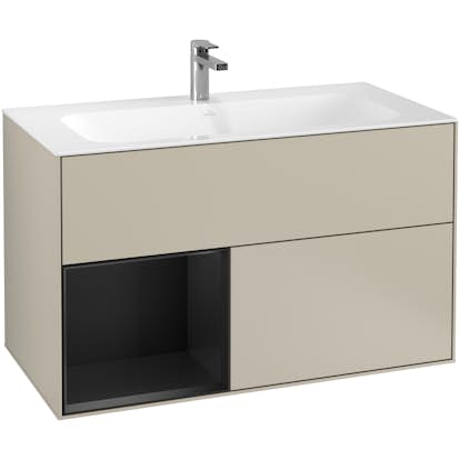 Tvättställsskåp Villeroy & Boch Finion med 2 Lådor och Hylla för Inbyggt Tvättställ