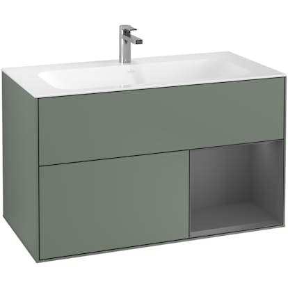 Tvättställsskåp Villeroy & Boch Finion med 2 Lådor och Hylla för Inbyggt Tvättställ