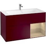 Tvättställsskåp Villeroy & Boch Finion med 2 Lådor och Hylla för Inbyggt Tvättställ