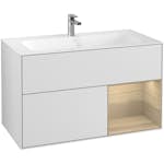 Tvättställsskåp Villeroy & Boch Finion med 2 Lådor och Hylla för Inbyggt Tvättställ