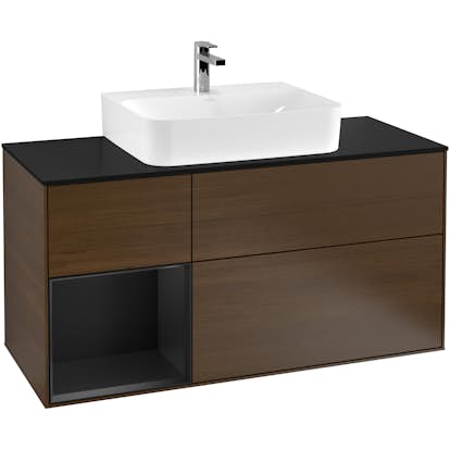 Tvättställsskåp Villeroy & Boch Finion med 3 Lådor Hylla och Bänkskiva för Centrerat Tvättställ
