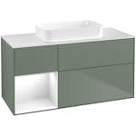 Tvättställsskåp Villeroy & Boch Finion med 3 Lådor Hylla och Bänkskiva för Fristående Tvättställ