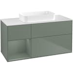 Tvättställsskåp Villeroy & Boch Finion med 3 Lådor Hylla och Bänkskiva för Fristående Tvättställ