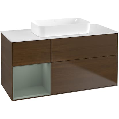 Tvättställsskåp Villeroy & Boch Finion med 3 Lådor Hylla och Bänkskiva för Fristående Tvättställ