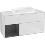 Tvättställsskåp Villeroy & Boch Finion med 3 Lådor Hylla och Bänkskiva för Fristående Tvättställ