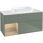Tvättställsskåp Villeroy & Boch Finion med 3 Lådor Hylla och Bänkskiva för Fristående Tvättställ