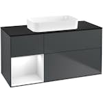 Tvättställsskåp Villeroy & Boch Finion med 3 Lådor Hylla och Bänkskiva för Fristående Tvättställ