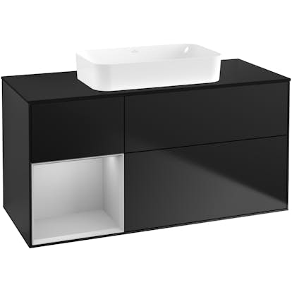 Tvättställsskåp Villeroy & Boch Finion med 3 Lådor Hylla och Bänkskiva för Fristående Tvättställ