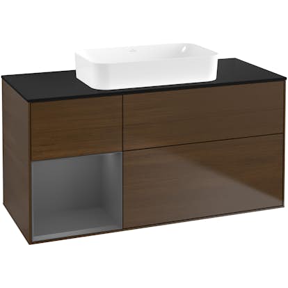 Tvättställsskåp Villeroy & Boch Finion med 3 Lådor Hylla och Bänkskiva för Fristående Tvättställ