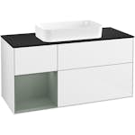 Tvättställsskåp Villeroy & Boch Finion med 3 Lådor Hylla och Bänkskiva för Fristående Tvättställ