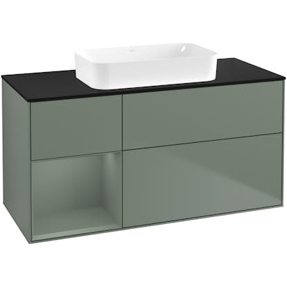 Tvättställsskåp Villeroy & Boch Finion med 3 Lådor Hylla och Bänkskiva för Fristående Tvättställ