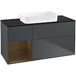 Tvättställsskåp Villeroy & Boch Finion med 3 Lådor Hylla och Bänkskiva för Fristående Tvättställ