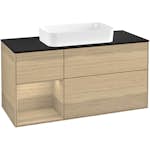 Tvättställsskåp Villeroy & Boch Finion med 3 Lådor Hylla och Bänkskiva för Fristående Tvättställ