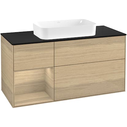 Tvättställsskåp Villeroy & Boch Finion med 3 Lådor Hylla och Bänkskiva för Fristående Tvättställ