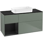 Tvättställsskåp Villeroy & Boch Finion med 3 Lådor Hylla och Bänkskiva för Fristående Tvättställ