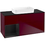 Tvättställsskåp Villeroy & Boch Finion med 3 Lådor Hylla och Bänkskiva för Fristående Tvättställ