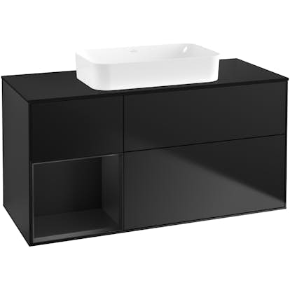 Tvättställsskåp Villeroy & Boch Finion med 3 Lådor Hylla och Bänkskiva för Fristående Tvättställ