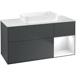 Tvättställsskåp Villeroy & Boch Finion med 3 Lådor Hylla och Bänkskiva för Fristående Tvättställ