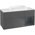 Tvättställsskåp Villeroy & Boch Finion med 3 Lådor Hylla och Bänkskiva för Fristående Tvättställ