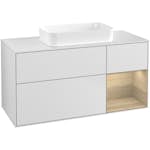 Tvättställsskåp Villeroy & Boch Finion med 3 Lådor Hylla och Bänkskiva för Fristående Tvättställ
