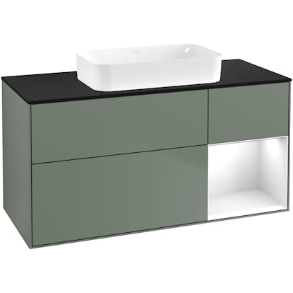 Tvättställsskåp Villeroy & Boch Finion med 3 Lådor Hylla och Bänkskiva för Fristående Tvättställ