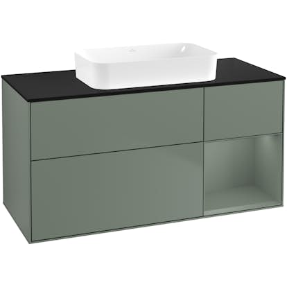 Tvättställsskåp Villeroy & Boch Finion med 3 Lådor Hylla och Bänkskiva för Fristående Tvättställ