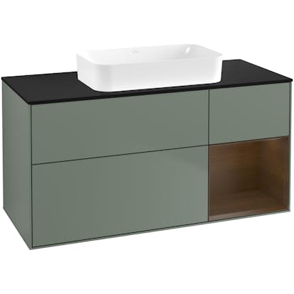 Tvättställsskåp Villeroy & Boch Finion med 3 Lådor Hylla och Bänkskiva för Fristående Tvättställ