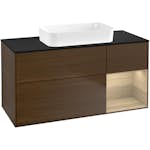 Tvättställsskåp Villeroy & Boch Finion med 3 Lådor Hylla och Bänkskiva för Fristående Tvättställ