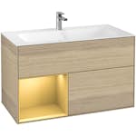 Tvättställsskåp Villeroy & Boch Finion med 2 Lådor och Hylla för Inbyggt Tvättställ