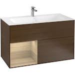 Tvättställsskåp Villeroy & Boch Finion med 2 Lådor och Hylla för Inbyggt Tvättställ