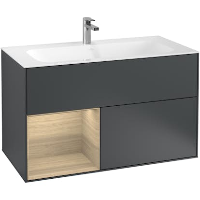 Tvättställsskåp Villeroy & Boch Finion med 2 Lådor och Hylla för Inbyggt Tvättställ