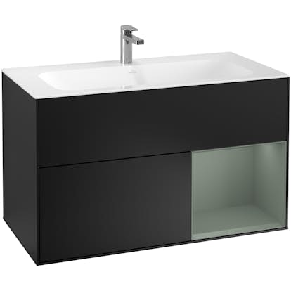 Tvättställsskåp Villeroy & Boch Finion med 2 Lådor och Hylla för Inbyggt Tvättställ