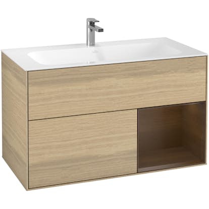 Tvättställsskåp Villeroy & Boch Finion med 2 Lådor och Hylla för Inbyggt Tvättställ