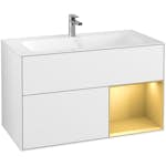 Tvättställsskåp Villeroy & Boch Finion med 2 Lådor och Hylla för Inbyggt Tvättställ