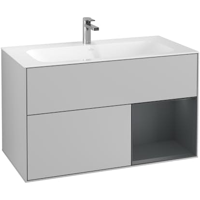Tvättställsskåp Villeroy & Boch Finion med 2 Lådor och Hylla för Inbyggt Tvättställ