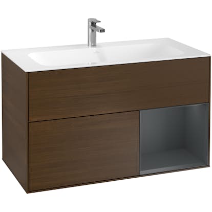 Tvättställsskåp Villeroy & Boch Finion med 2 Lådor och Hylla för Inbyggt Tvättställ