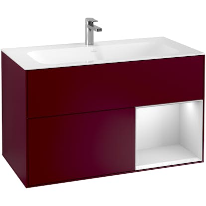 Tvättställsskåp Villeroy & Boch Finion med 2 Lådor och Hylla för Inbyggt Tvättställ