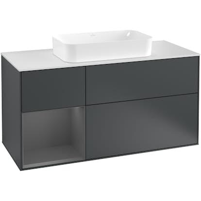 Tvättställsskåp Villeroy & Boch Finion med 3 Lådor Hylla och Bänkskiva för Fristående Tvättställ