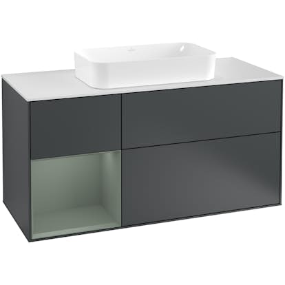 Tvättställsskåp Villeroy & Boch Finion med 3 Lådor Hylla och Bänkskiva för Fristående Tvättställ