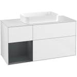 Tvättställsskåp Villeroy & Boch Finion med 3 Lådor Hylla och Bänkskiva för Fristående Tvättställ