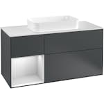 Tvättställsskåp Villeroy & Boch Finion med 3 Lådor Hylla och Bänkskiva för Fristående Tvättställ