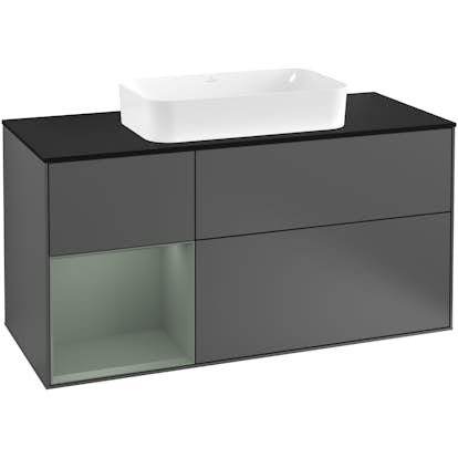 Tvättställsskåp Villeroy & Boch Finion med 3 Lådor Hylla och Bänkskiva för Fristående Tvättställ