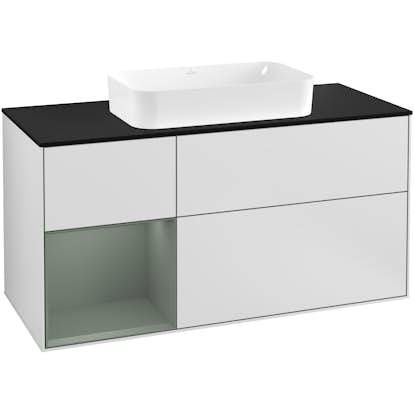 Tvättställsskåp Villeroy & Boch Finion med 3 Lådor Hylla och Bänkskiva för Fristående Tvättställ