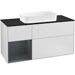 Tvättställsskåp Villeroy & Boch Finion med 3 Lådor Hylla och Bänkskiva för Fristående Tvättställ